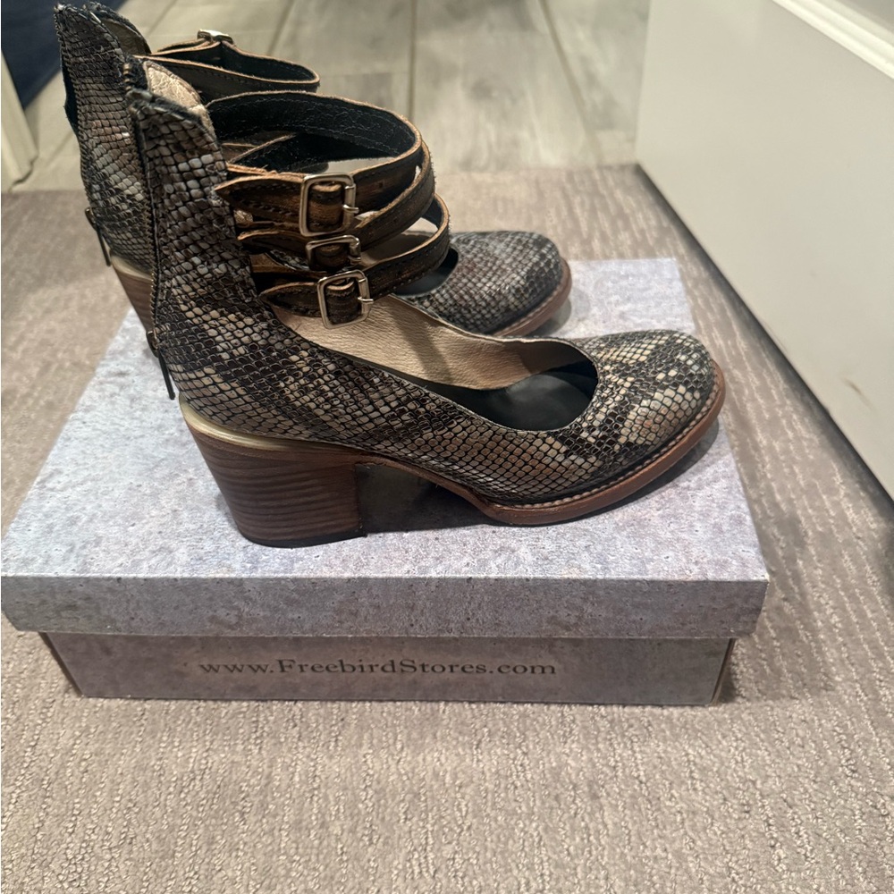 Freebird Women's Snakeskin Ankle Boots